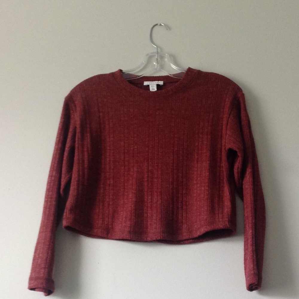 Topshop Petite Cropped Sweater - 0